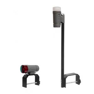 lot 4441 image: Sebnux Battery Boat Light Bow and Stern Portable Battery Power Boat Navigation Ligt for Pontoon and Small Boat (Grey) - Retail $32