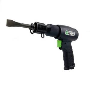 lot 5809 image: Dynamic Power Air Hammer Kit 3-Chisels, 3700 BPM(blows per minute). High blowsminute for fast cutting action. D319915 - Retail $26