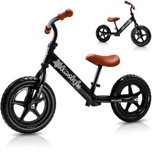 lot 5819 image: SIMEIQI 12 Inch Kids Balance Bike for Boys Girls 2-5 Years Old,Adjustable Seat and Handlebar No-Pedal Training Push Bike Outdoor Play,Lightweight and Durable Steel Frame Present for Toddlers - Retail $40