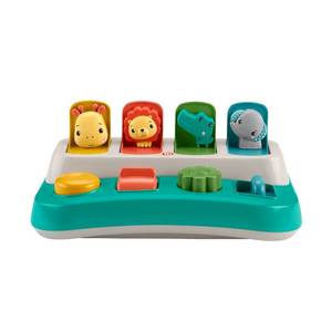 lot 1182 image: Fisher-Price Busy Buddies Pop-Up Infant Fine Motor Toy for Ages 9 Months - Retail $24