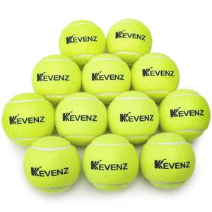 lot 1192 image: KEVENZ 12-Pack Green Advanced Training Tennis Balls,Practice Ball (Interlocked Wool Fiber) - Retail $14
