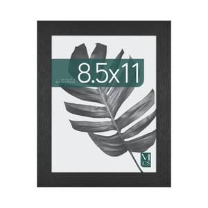 lot 1205 image: MCS Studio Gallery 8.5x11 Picture Frame Black Woodgrain, Vertical and Horizontal Wall Hanging and Easel for Tapletop Display, Rectangle Photo Frame for Photos, Posters and Art Prints (1-Pack) - Retail $10