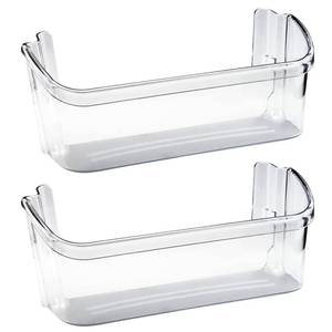 lot 1226 image: AMI PARTS 240363702 14.3in(L)4.2in(W)5.5in(H) Refrigerator Door Bin Side Shelf Fit for Frigi-daire, Ken-more Refrigerator - Replaces 240363704, 240363705, 240363708, AP2116106, PS430207 (2 Pack) - Retail $36