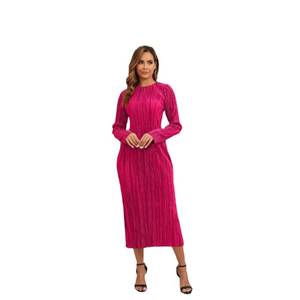 lot 2143 image: YSINTL Womenfts 2025 Summer Bodycon Midi Dress Pencil Dress Ribbed Knit Slim Fit Side Slit Vacation Long Dresses M - Retail $36