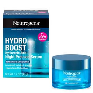 lot 2144 image: Neutrogena Hydro Boost Night Pressed Serum - with Hyaluronic Acid and Antioxidants, Hydrating Face Moisturizer that Restores and Revitalizes Skin Overnight, for Normal to Extra Dry Skin, 1.7 oz - Retail $36