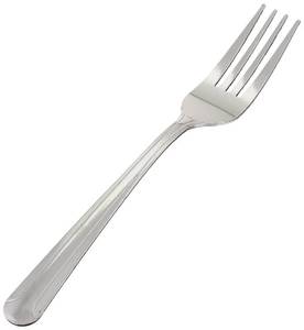 lot 2150 image: Winco 12-Piece Dominion Heavy Weight Dinner Fork Set, 18-0 Stainless Steel, 4.5L x 0.63inW, Silver - Retail $11