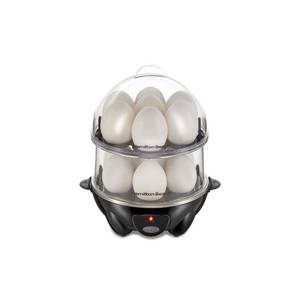 lot 2170 image: Hamilton Beach 3-in-1 Electric Egg Cooker for Hard Boiled Eggs, Poacher, Omelet Maker and Vegetable Steamer, Holds 14, Black (25508) - Retail $25