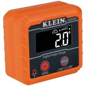 lot 2189 image: Klein Tools 935DAG Digital Electronic Level and Angle Gauge, Measures 0 - 90 and 0 - 180 Degree Ranges, Measures and Sets Angles - Retail $33