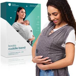 lot 2208 image: Koala Babycare Baby Carrier Wrap, Easy to Wear As a T-Shirt - Original Baby Carrier Newborn to Toddler - Sling One Size Fits All - Baby Wraps Carrier Up to 22lbs - Retail $50