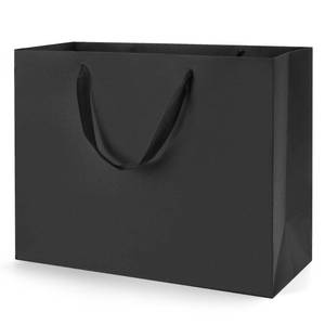 lot 2222 image: MOXARYSU Extra Large Black Gift Bags 16x6x12 Inch 3pcs Black Paper Bags With Handles Bulk For Party Shopping Birthday Wedding (XL-3) - Retail $10