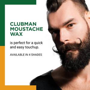 lot 2231 image: Clubman Pinaud Moustache Wax with Comb Applicator, Neutral, 0.5 Oz  - Retail $8