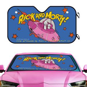 lot 2246 image: Funny Car Windshield Sun Shade, Sunshade for Auto Window Cartoon Vehicle Sun Shade Car Accessories Sun Visor Protector Hot Summer Use, (55 x 29 in) (RM-BP) - Retail $10