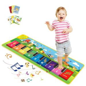 lot 2250 image: FOKI Floor Piano Mat for Toddlers, Baby Kid Sensory Educational Dancing Keyboard Carpet Animal Sounds Blanket Touch Playmat Musical Mats Birthday Toddler Toys for 1 2 3 4 5 Year Old Boy Girl Gifts - Retail $25