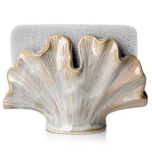 lot 2255 image: Uiddo Ceramic Sponge Holder,Sponge Holder for Kitchen Sink,Compact Sink Caddy Organizer-Scouring Pad and Dish Holder,Farmhouse Kitchen Decor Cute Gadgets Accessories(Brown Grey) - Retail $19