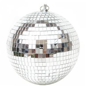 lot 3904 image: Mirror Disco Ball 8 Inch Hanging Disco Ball for Party Wedding Holiday Home Decoration, Silver - Retail $11