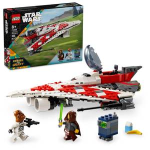 lot 4284 image: LEGO Star Wars Jedi Bob�s Starfighter Buildable Toy Vehicle, Brick Built Star Wars Starship with Jedi Bob Minifigure, Birthday Gift Idea for Boys, Girls or Any Fan Ages 8 and Up, 75388 (appears to be complete)) - Retail $39