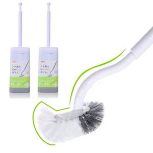 lot 4287 image: Marbarsse Bathroom Toilet Bowl Brush and Holder, Curved Design Toilet Brush for Deep Cleaning Under Rim, Best Toilet Brush Set, Easy Handy CompactToilet BowlCleaner Brush for Bathroom, 2 Pack - Retail $17