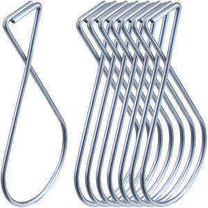 lot 4300 image: 100 Packs Ceiling Hook Clips Ceiling Tile Hooks T-bar Clips Drop Ceiling Clips for Office, Classroom, Home and Wedding Decoration, Hanging Sign from Suspended TileGridDrop Ceilings - Retail $10