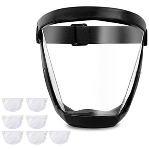 lot 4302 image: ascavs Face Shield,Anti-fog Protective Full Face Shields for Work,Clear Face Shields for Weed Whacking,Grinding and Cutting,Reusable Safety Face Shield - Retail $18