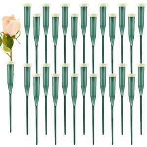 lot 4310 image: Tessco 90 Pcs 6 Inch Green Floral Water Tubes Plastic Floral Water Tubes Supplies for Fresh Flowers with Rubber Caps for Flower Stem Arrangements Florist Supplies - Retail $21