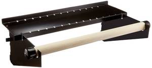 lot 4319 image: Wall Control Paper Towel Holder and Dowel Rod Pegboard Shelf Assembly for Wall Control Pegboard and Slotted Tool Board - Black - Retail $32