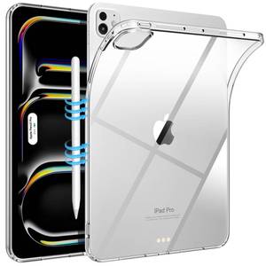 lot 4344 image: TiMOVO Case for iPad Pro 11 inch M4 (5th Generation) 2024 Clear, Slim and Lightweight TPU Transparent Back Protective Cover for All-New iPad Pro 11 inch Tablet, Clear - Retail $9
