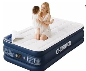 lot 9280 image: Cherimor Grey Twin XL Air Mattress -