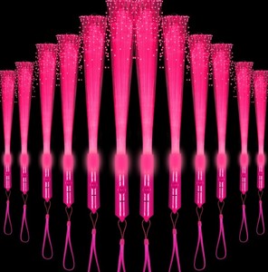 lot 10394 image: 12pk Pink Fiberoptic Wand Lights -