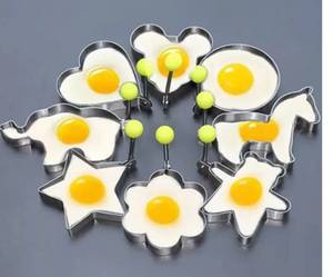 lot 10429 image: Fried Egg Mold Stainless Steel Kitchen Cooking DIY Anti-scalding Pancake Shaping Mould