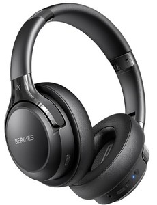 lot 10431 image: Beribes WH305B Active Noise Cancelling Wireless Headphones - Retail $39