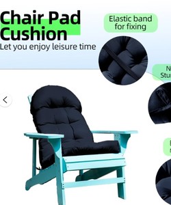 lot 11801 image: Dark Blue Patio Chair Cushion Set - Retail $29