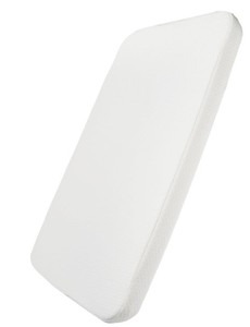 lot 4426 image: Mecc ecoh Baby Bassinet Mattress, 100% Breathable Cover, Water-Resistant Lining Rectangle 35x20x2- Retail$40