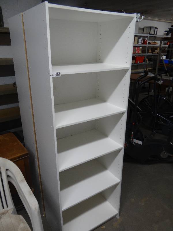 lot 4212 image: 5 shelf book shelf. 70H x 24W x 16D