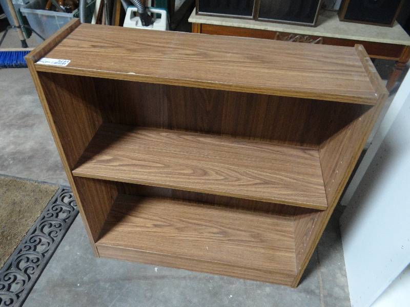 lot 4244 image: Wood shelf w2shelves.