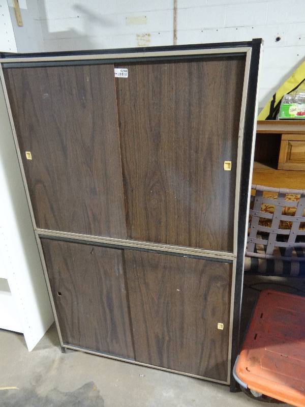 lot 4248 image: Custom storage rack.