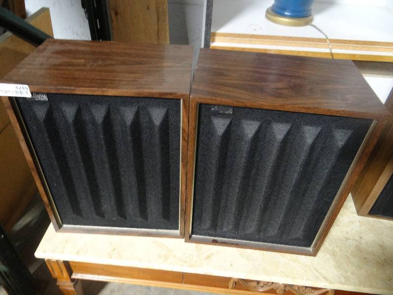 lot 4249 image: Pair of allegra speakers by zenith