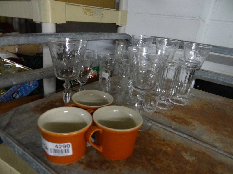 lot 4290 image: Lot of cups & steamware.