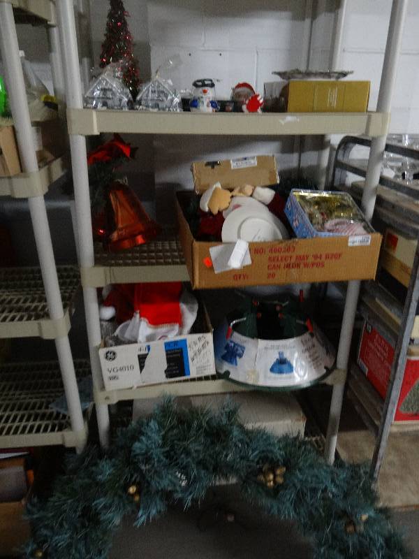 lot 4296 image: Large lot of christmas decor.