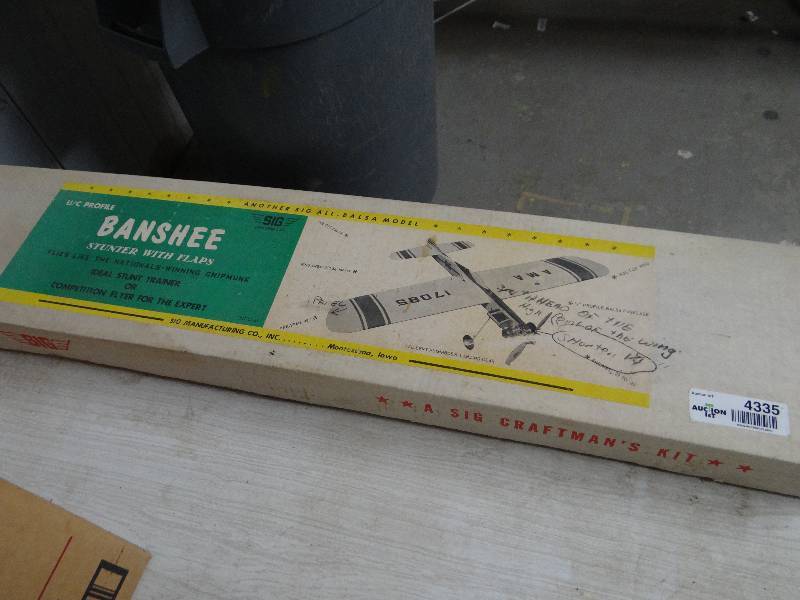 lot 4335 image: Banshee model airplane.