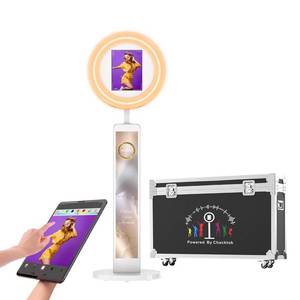 lot 10766 image: HARZHI Portable Photo Booth Compatible with Ipad 12.9in 10.9in 10.2in, for Ipad Photo Booth Shell Stand Stand Provide Chacktok PhotoBooth Software for Party and Wedding, Flight Case - Retail - $649.99