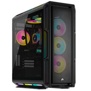lot 10767 image: CORSAIR - VENGEANCE i8200 iCUE Link GamingDesktop-Intel Core i9 14900KF-64GB RGB DDR5 6400MHz-NVIDIA GeForce RTX4080 SUPER��6TB SSD - Black-Retail-$3799.99