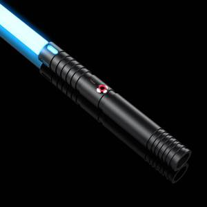 lot 10779 image: Juxaxia Lightsaber,LED Lightsaber, Dueling Lightsaber for Adults, Kids, Lightsabers for 3 Modes, Light Saber with 15 RGB Colors, Lightsaber Toy for Childrens Day Halloween, 1 Pack(Black-B) - Retail - $55.99