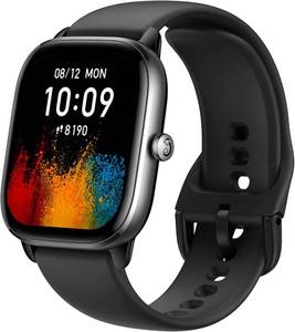 lot 10786 image: Amazfit GTS 4 Mini Smart Watch for Women Men, Alexa Built-in, GPS, Fitness Tracker with 120 Sport Modes, 15-Day Battery Life, Heart Rate Blood Oxygen Monitor, Android Phone iPhone Compatible-Black - Retail - $119.00