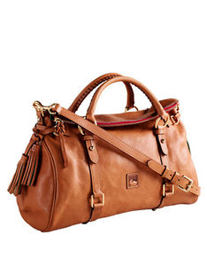 lot 10790 image: Dooney & Bourke Florentine Vaccheta Leather Satchel - Retail - $588.00