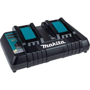 lot 10791 image: Makita DC18RD 18V Lithium-Ion Dual Port Rapid Optimum Charger, 2-Port - Retail - $42.99