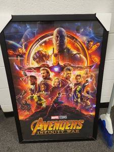 lot 10824 image: Avengers Infinity War Original Movie Poster - Framed