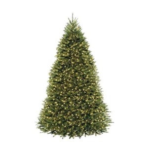 lot 10834 image: Dunhill Fir Hinged Pre-Lit Christmas Tree - Clear - Retail - $429.99