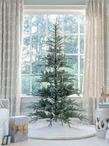 lot 10837 image: 8 King Noble Fir Artificial Christmas Tree Unlit