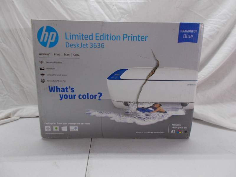 lot 1098 image: HP Limited Edition Printer Blue