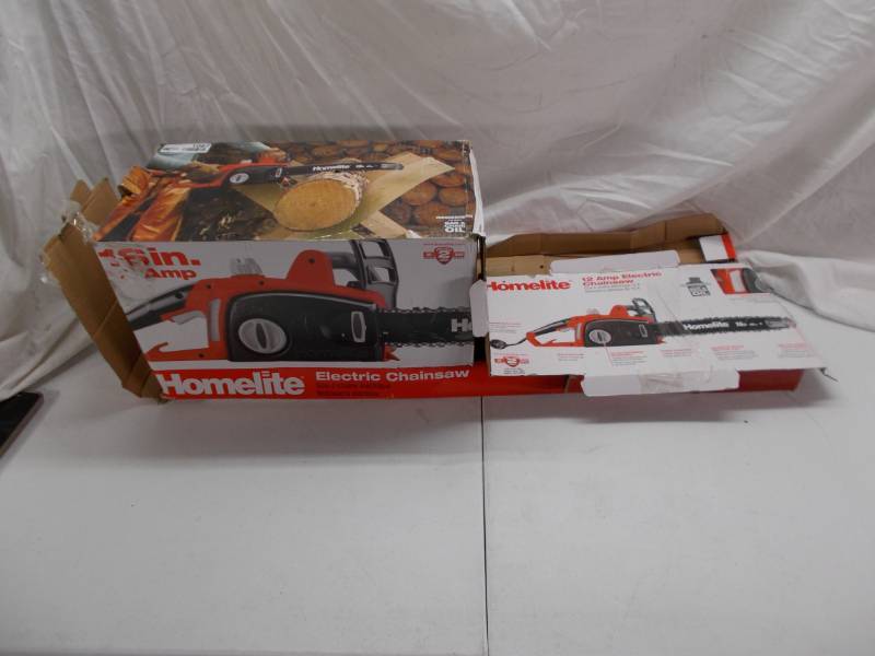 lot 1087 image: homelite electric saw
